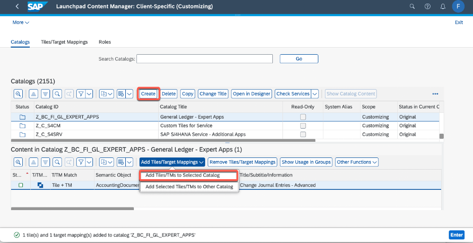 GUI transactions SAP Fiori